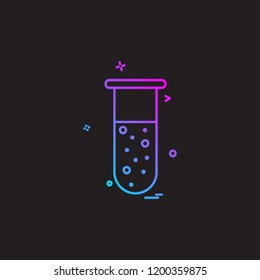 Testtube icon design vector
