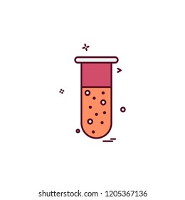 Testtube icon design vector
