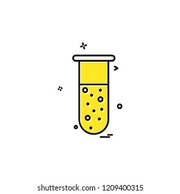 Testtube icon design vector