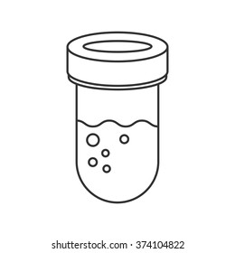 test-tube icon line icon