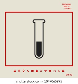 Test-tube icon symbol