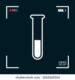 Test-tube icon symbol