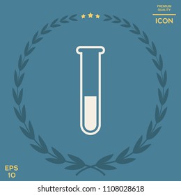 Test-tube icon symbol