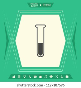 Test-tube icon symbol