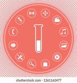 Test-tube icon symbol. Graphic elements for your design