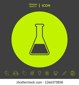 Test-tube icon symbol. Graphic elements for your design