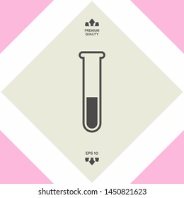 Test-tube icon symbol. Graphic elements for your design