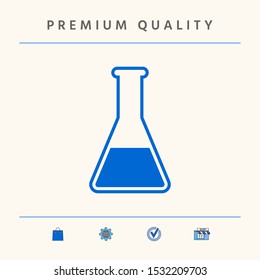 Test-tube icon symbol. Graphic elements for your design