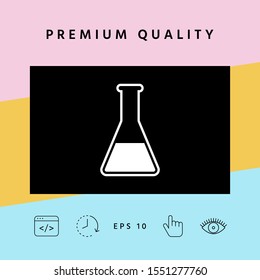 Test-tube icon symbol. Graphic elements for your design