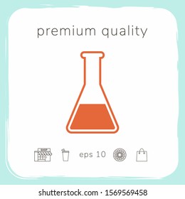Test-tube icon symbol. Graphic elements for your design