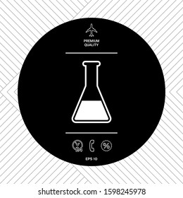 Test-tube icon symbol. Graphic elements for your design