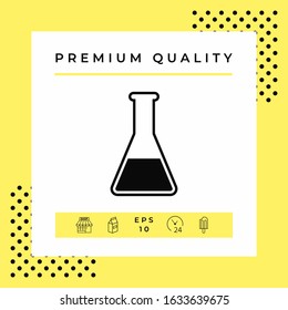 Test-tube icon symbol. Graphic elements for your design