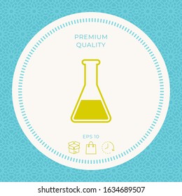 Test-tube icon symbol. Graphic elements for your design