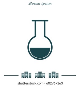 test-tube icon. vector illustration