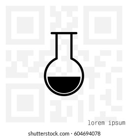 test-tube icon. vector illustration