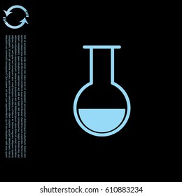 test-tube icon. vector illustration
