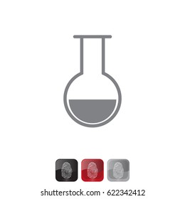 test-tube icon. vector illustration