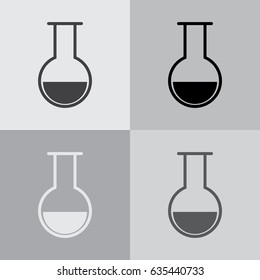 test-tube icon. vector illustration