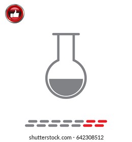 test-tube icon. vector illustration