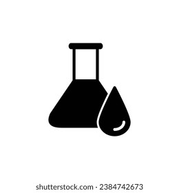 test-tube icon vector Laboratory glass Experiment tube 