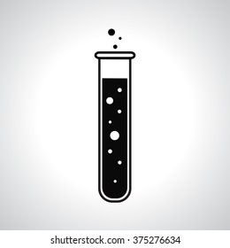 Test-tube, laborarory glass icon, vector EPS10