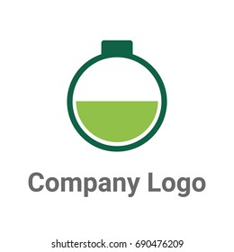 A test-tube logo