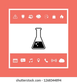 Test-tube symbol Bubbles. Graphic elements for your design