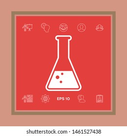 Test-tube symbol Bubbles. Graphic elements for your design