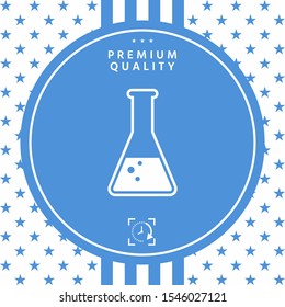 Test-tube symbol Bubbles. Graphic elements for your design