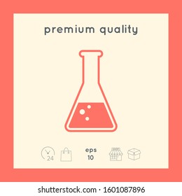 Test-tube symbol Bubbles. Graphic elements for your design