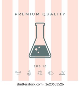 Test-tube symbol Bubbles. Graphic elements for your design