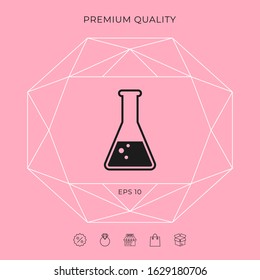 Test-tube symbol Bubbles. Graphic elements for your design