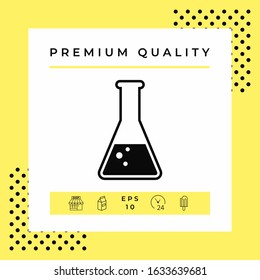 Test-tube symbol Bubbles. Graphic elements for your design