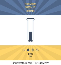 Test-tube symbol icon