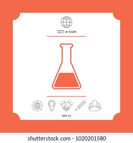 Test-tube symbol icon