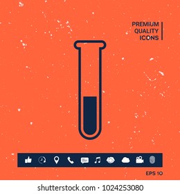 Test-tube symbol icon