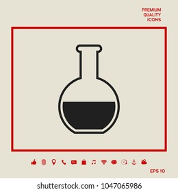 Test-tube symbol icon