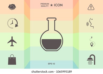 Test-tube symbol icon