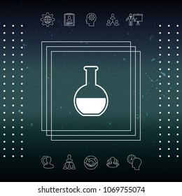 Test-tube symbol icon
