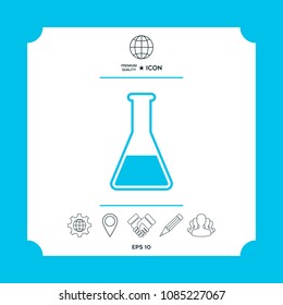 Test-tube symbol icon