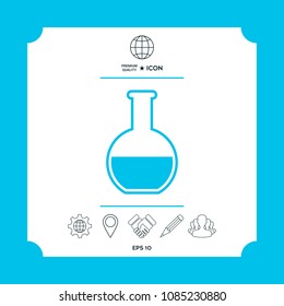 Test-tube symbol icon