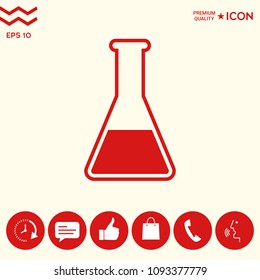 Test-tube symbol icon