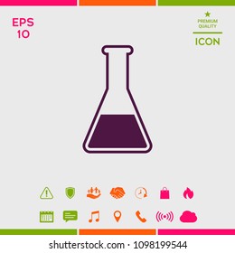 Test-tube symbol icon