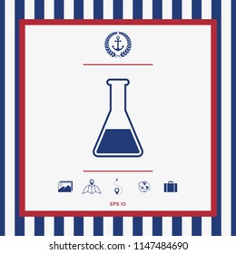 Test-tube symbol icon