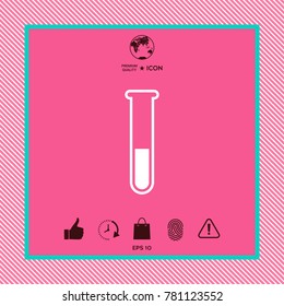 Test-tube symbol icon