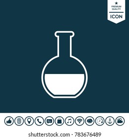 Test-tube symbol icon