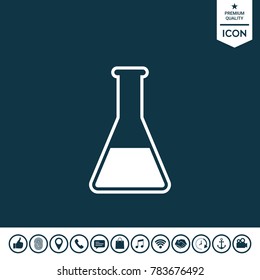 Test-tube symbol icon