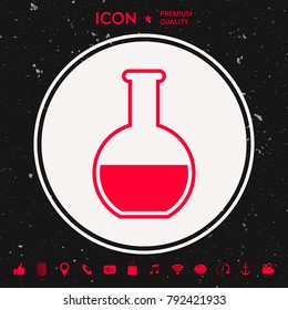 Test-tube symbol icon