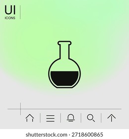 Icono de símbolo de tubo de ensayo, Elementos para su diseño