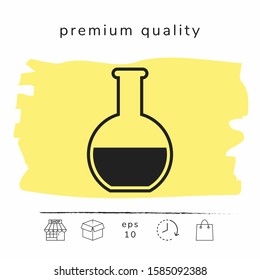 Test-tube symbol icon. Graphic elements for your design